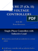 LECTURE 27 (Ch. 11) Ac Voltage Controllers: ECE 452 Power Electronics