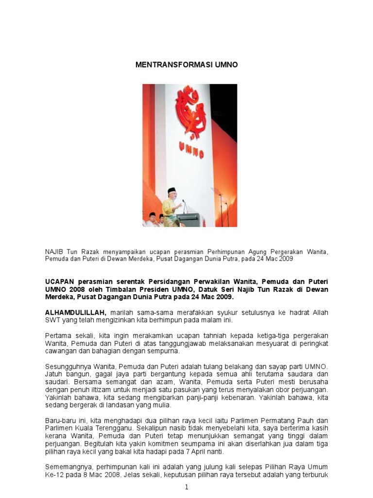 Mentransformasi Umno Pdf