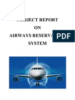 Project Report ON Airways Reservation System
