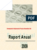 Raportul anual al Postei Române pe anul 2009