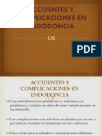 Accidentes y Complicaciones en Endodoncia