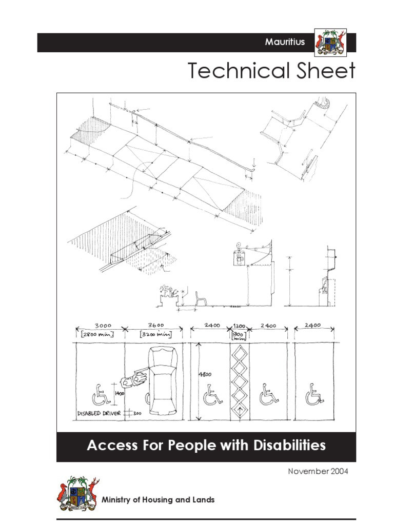Technical Sheet: Access For People With Disabilities | PDF | Transport