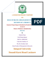 Integral University Dasauli Kursi Road Lucknow: A Semester Project Report ON