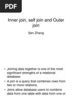 Inner Join, Self Join and Outer Join: Sen Zhang