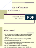 Trends in Corporate Governance: Benjamin E. Hermalin UC Berkeley