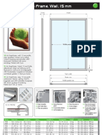 2 0 0 Alu Snap Frame, Wall, 15 MM: Technical Guide
