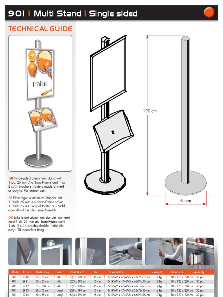 Indoor Aluminium Brochure Stand Guide | PDF | Home & Garden