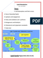 Course Outlines: Lipid Family