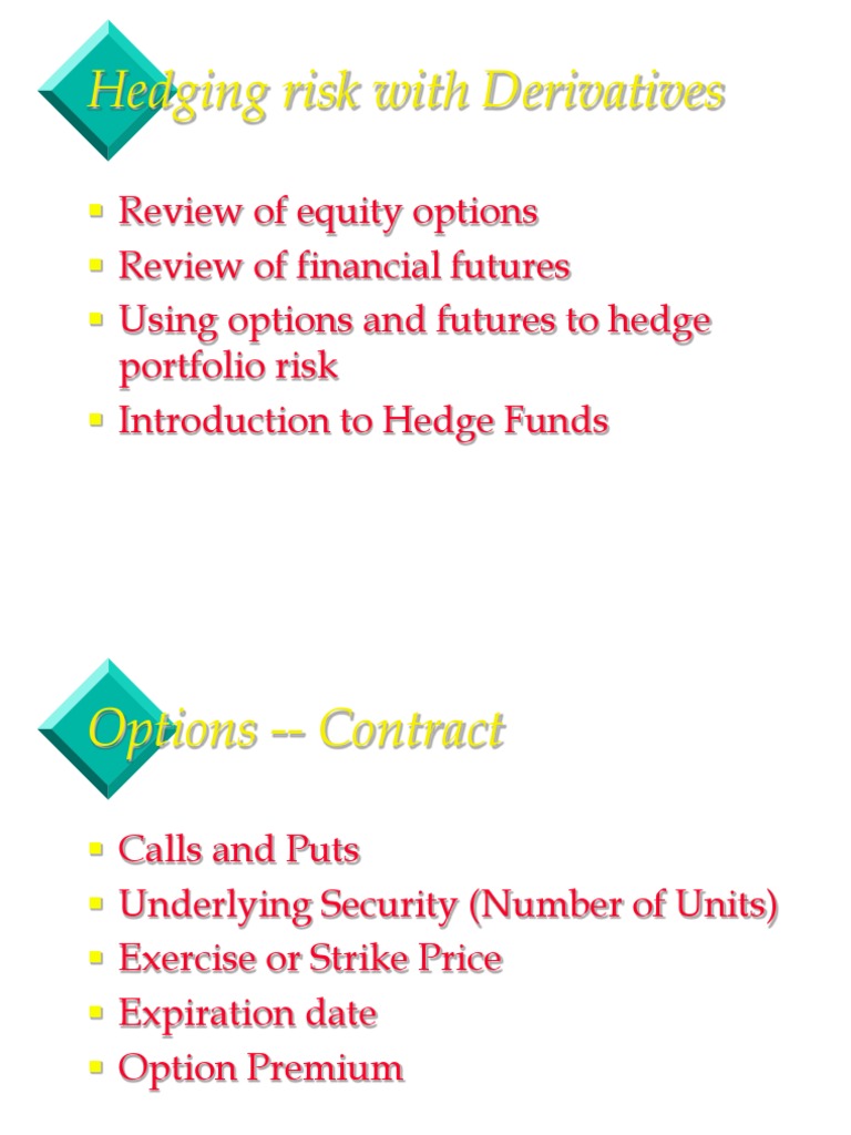 Hedging Risk With Derivatives | PDF