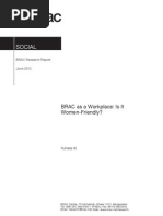 BRAC As Work Place