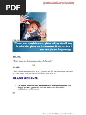 Glass Ceiling Discrimination Employment