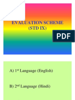 Evaluation Scheme STD IX