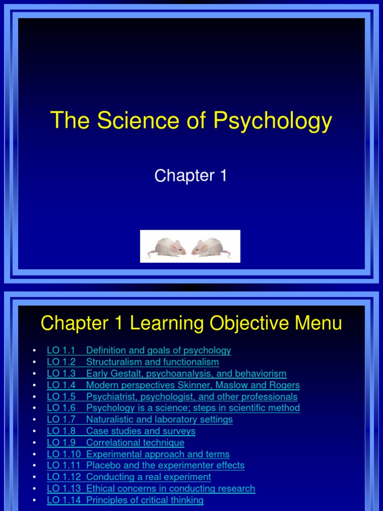 Introduction to Psychology Concepts | PDF | Scientific Control | Experiment