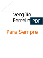 Ferreira Vergilio Para Sempre Livro