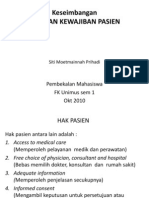 Hak Dan Kewajiban Pasien Dan Dokter