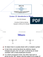 Lecture 15 Introduction To Mixers PDF