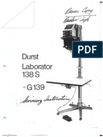 Durst Laborator 138 Service Instructions PDF