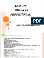 Plazas de Residencia Profesional