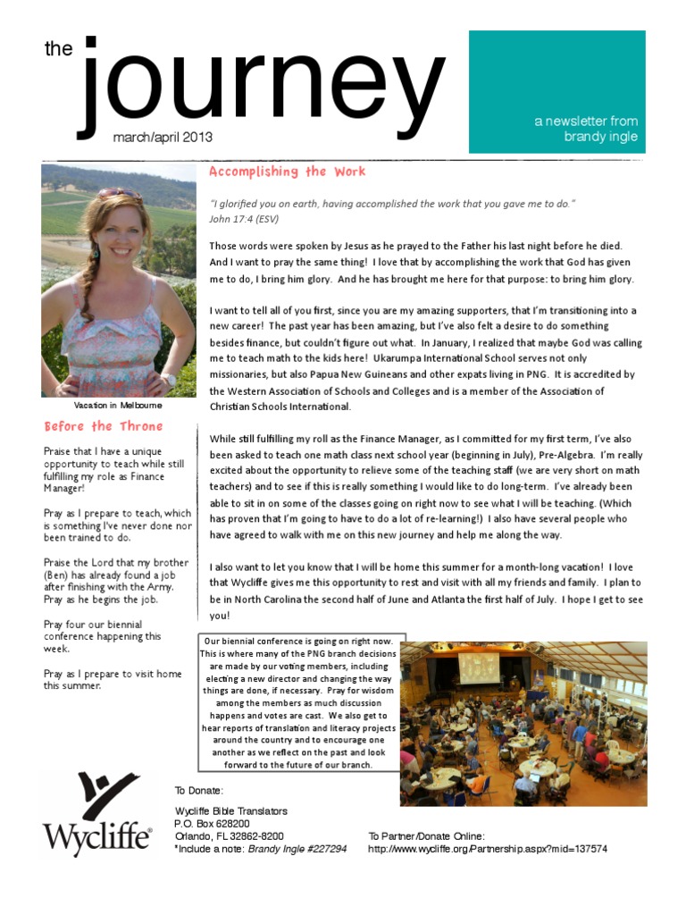 The Jouney - March/april 2013 | PDF
