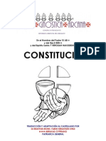 Constitucion de la Ecclesia Gnostica Arcana
