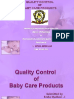 QC of Baby Care Products