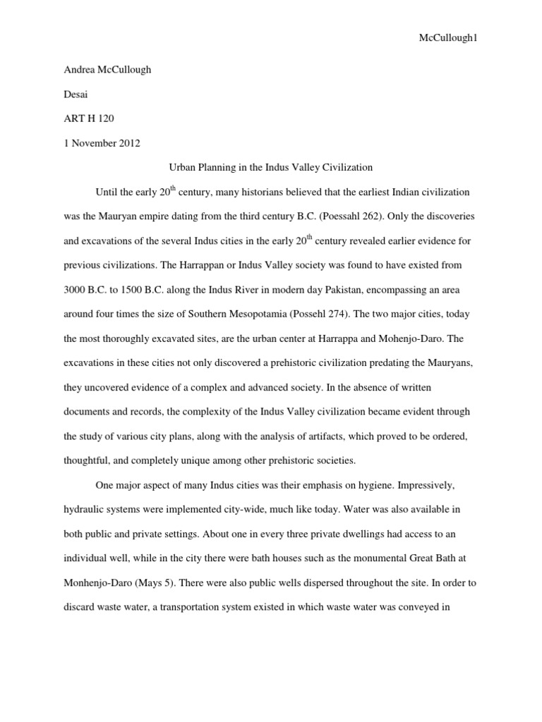essay on indus valley civilization