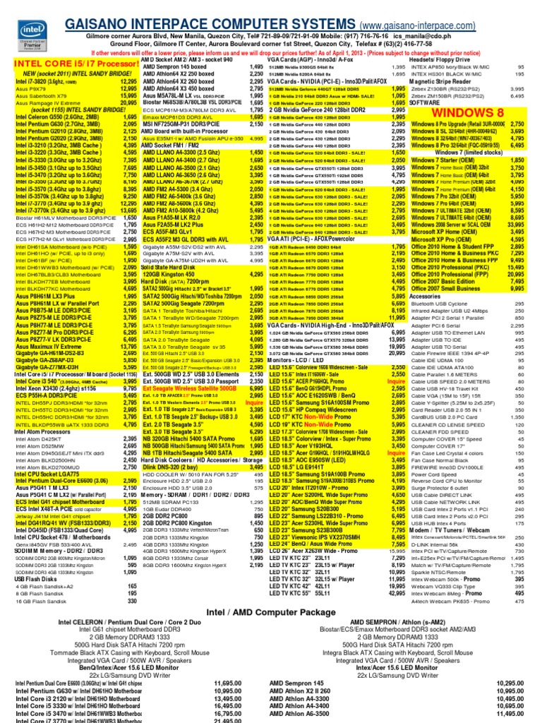 Pc Gilmore Price List 2021 edu.svet.gob.gt