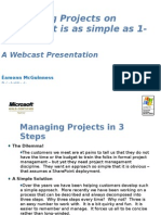 Managing Projects On Share Point Is As Simple As 1-2-3