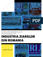 Evolutia Modelului de Business in Industria Ziarelor Din Romania