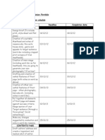 Production Schedule