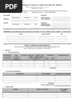 Download Statement of Assets Liabilities and Net Worth SALN Form 2012 by Fatimi Santiago SN136418621 doc pdf