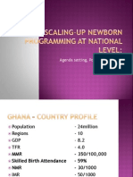 Sagoe-Moses: Scaling-Up Newborn Programming at National Level - Agenda Setting, Policy Formulation, Implementation - Ghana