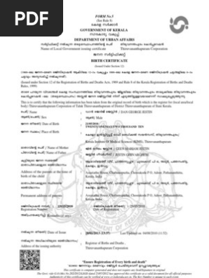 Birth Certificate