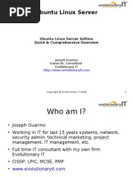 Ubuntu Linux Server Overview DLSLUG