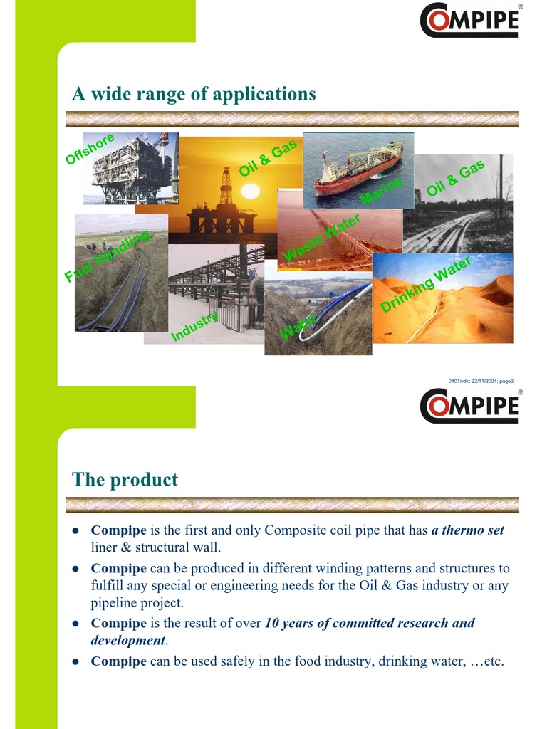 Compipe Brochure | PDF | Fiberglass | Pipe (Fluid Conveyance)