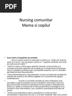 Nursing Comunitar Mamasi Copilul