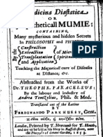 Tentzellius (Ed)-Medicina Diastatica or Sympatheticall Mumie 1653