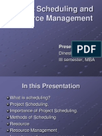 Project Scheduling and Resource Management PPT (Dinesh K. C.)