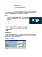 Display A List of POs With Outstanding GR or IR