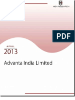 Advanta India Limited Expanding International Presence via Extensive Research and Development