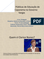 As Políticas Públicas de Educação de Gustavo Capanema