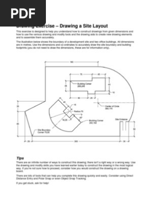 Autocad Drawing Exercise