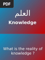 The Reality of Knowledge