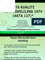 Akta Kualiti Alam Sekitar 1974 - Presentation