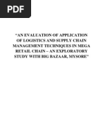 Download Big Bazaar Project on Supply Chain Management by gutthin SN136462023 doc pdf