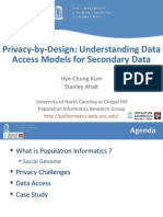 Privacy-By-Design-Understanding Data Access Models for Secondary Data