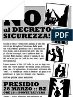 NoAlDecretoSicurezza I