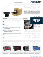 FlowLine Level Transmitter Ultrasonic EchoPod DL10 Data Sheet