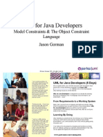 UML For Java Developers: Model Constraints & The Object Constraint Language Jason Gorman