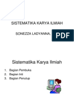 Sistematika Karya Ilmiah